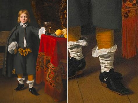 nike shoes 17th century painting